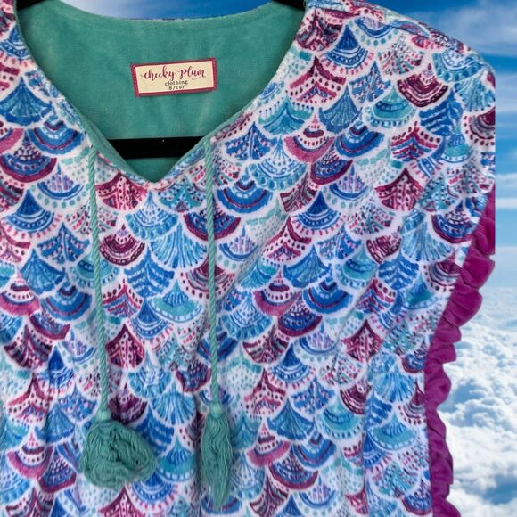 Cheeky Plum Boutique Smock/Swim Cover Seashell-EUC-size 8/10 - Picture 2 of 7